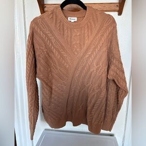 &merci Oversized Cable Knit Sweater Large